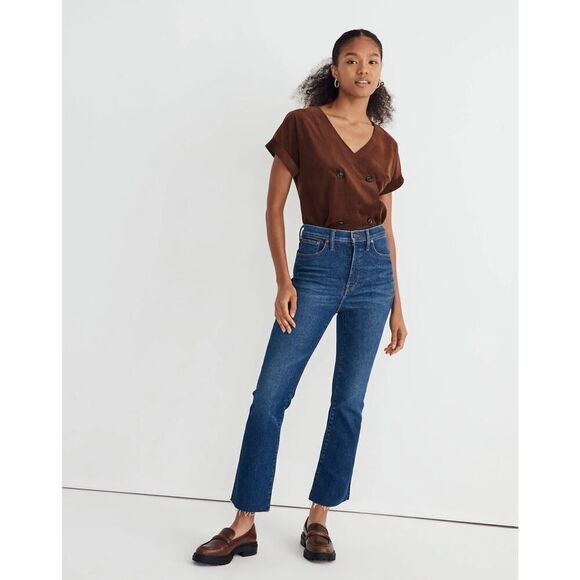 MADEWELL Cali Demi-Boot Jeans in Smithley Wash MSRP$ 138 NG355 Size 29 - Picture 2 of 11